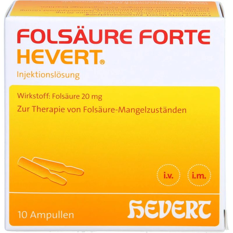 Folsaure Forte Hevert 10 ампул, Германия