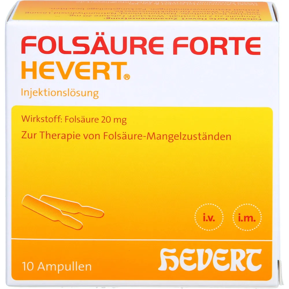 Folsaure Forte Hevert 10 ампул, Германия